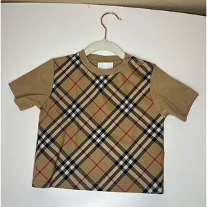 ❌SOLD ON EBAY❌Burberry Baby Boys Check Short Sleeve Shirt 12 months